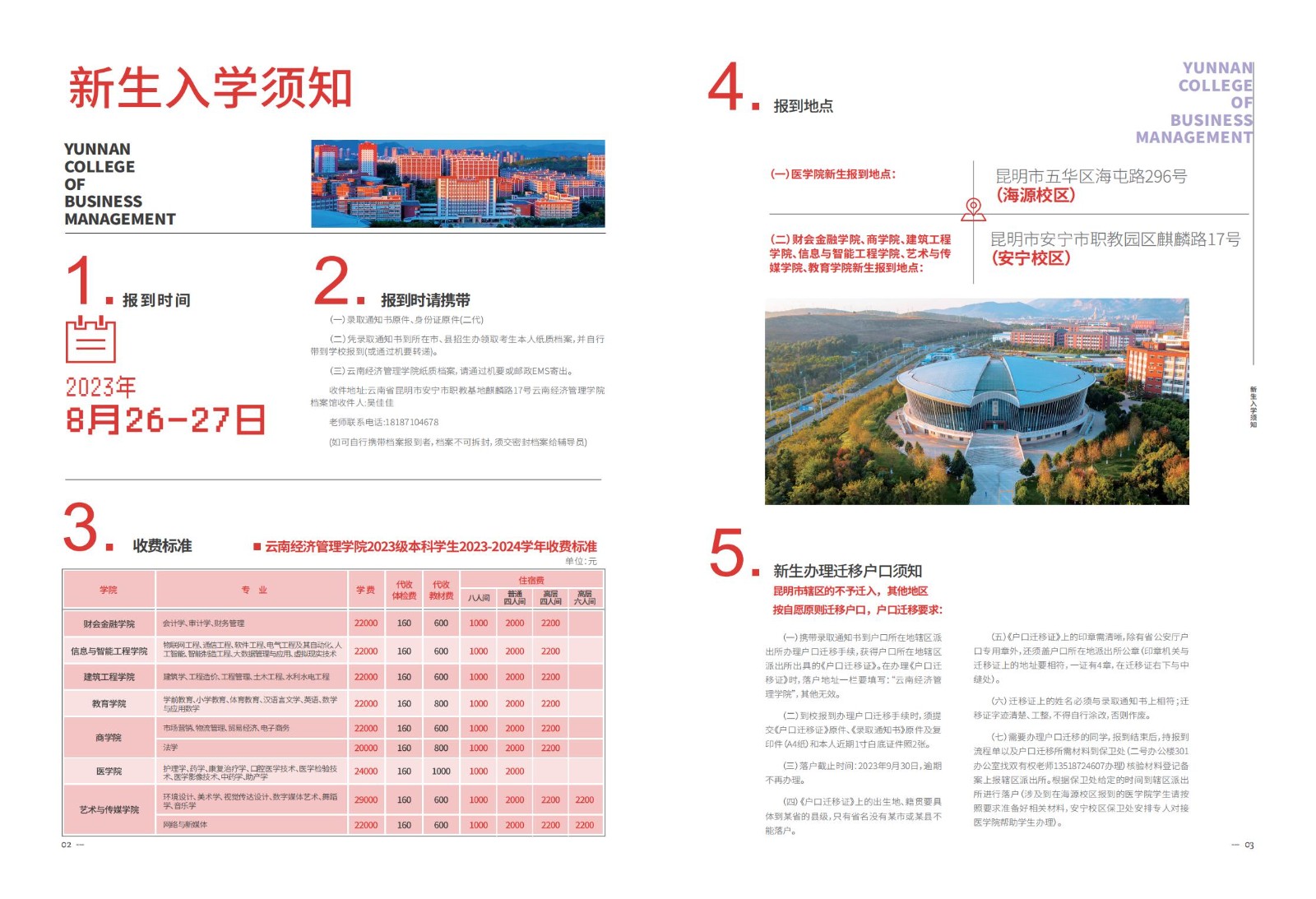 2023年2026世界杯官方合作网站新生入学须知（本科） 第 4 张