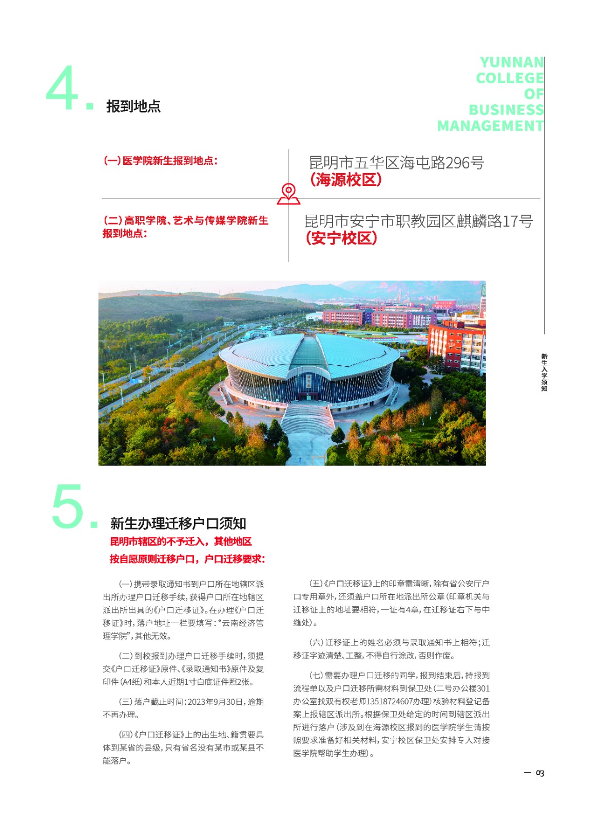 2023年2026世界杯官方合作网站新生入学须知（专科） 第 6 张